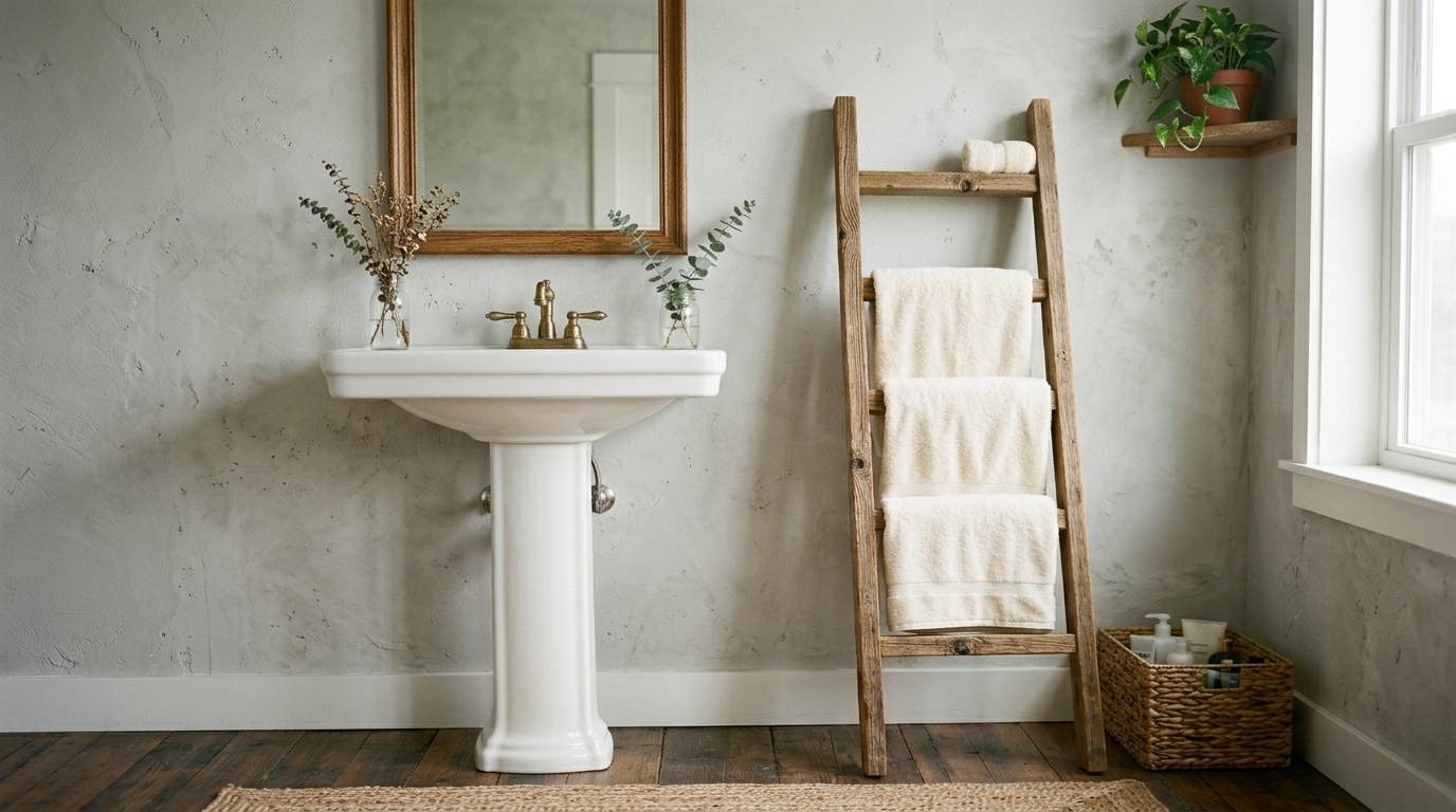 Add towel hooks for quick drying and easy access